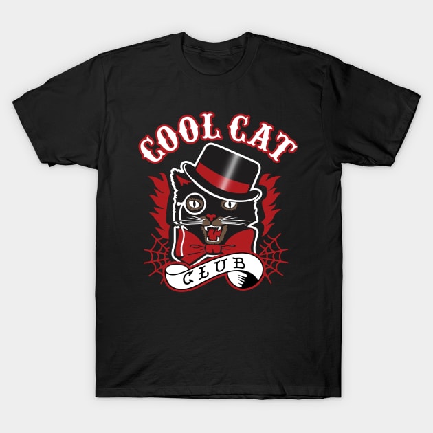 Cool Cat Club T-Shirt by Gothic Rose